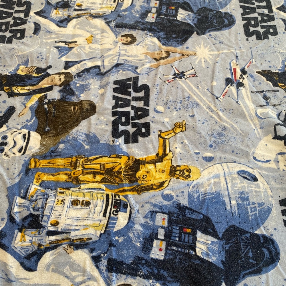 Pottery Barn Kids Star Wars Bedding in Blue and Yellow - Picture 7 of 8